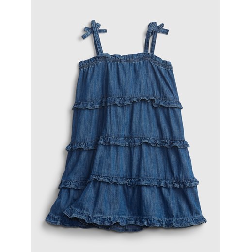Sukienka niemowlęca dżinsowa wielowarstwowa sukienka Niebieska - 12-18M Gap 2YRS promocja Differenta.pl