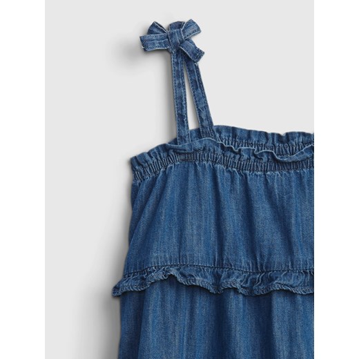 Sukienka niemowlęca dżinsowa wielowarstwowa sukienka Niebieska - 12-18M Gap 18-24M promocyjna cena Differenta.pl