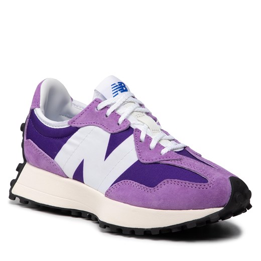 Buty sportowe damskie New Balance sneakersy fioletowe płaskie 