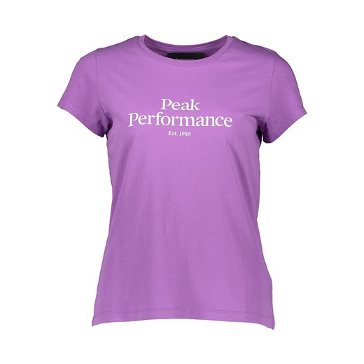 Fioletowa bluzka damska Peak Performance z napisami 