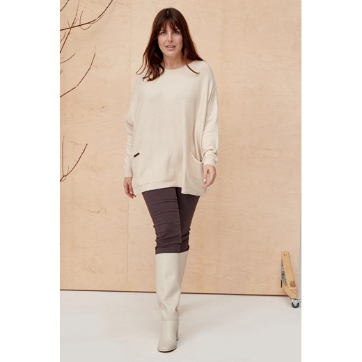 Sweter Damski YS 8860 BS Beż Blue Shadow Uniwersalny blue shadow