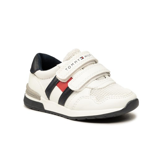 Sneakersy Low Cut Velcro Sneaker T3B4-30723-0208 M Biały Tommy Hilfiger 24 okazyjna cena MODIVO