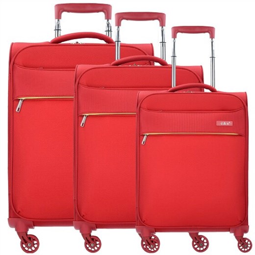 d&n Travel Line 6304 3-częściowy komplet walizek na 4 kółkach rot D&n 32cm x 48cm x 79cm wyprzedaż Bagaze