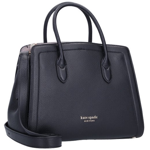 Kate Spade New York Torebka skórzana 27 cm black Kate Spade New York 27cm x 12cm x 21cm okazja Bagaze