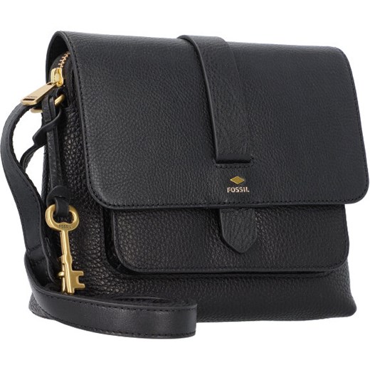 Fossil Kinley Torba na ramię skórzane 21 cm black Fossil 21cm x 6cm x 18cm wyprzedaż Bagaze