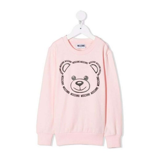 Moschino, Teddy Bear sweatshirt Różowy, female, rozmiary: 9-12m,6-9m,6y,10y,12y,8y,3-6m,2y,4y Moschino 12y showroom.pl