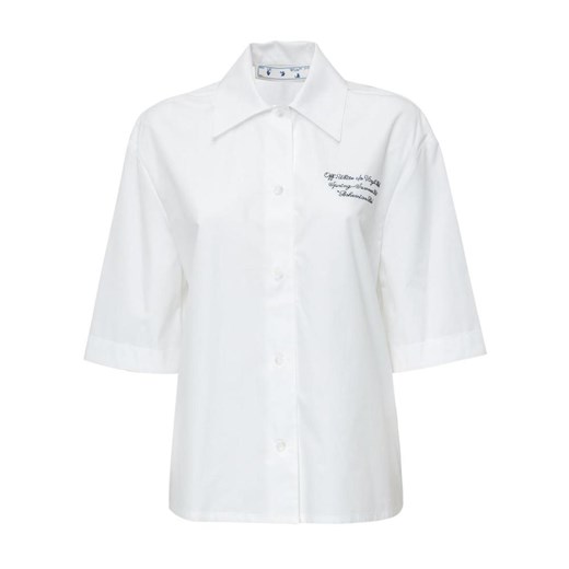 Off White, Koszulka z krótkim rękawkiem Biały, female, rozmiary: 44 IT,42 IT,40 IT,38 IT Off White 40 IT showroom.pl okazyjna cena