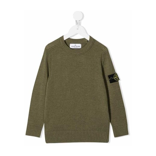 Stone Island, Sweater Zielony, male, rozmiary: 6y,14y,8y Stone Island 6y showroom.pl