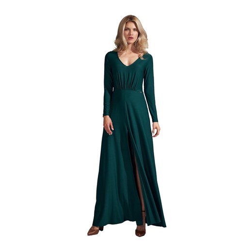 Figl, Długa rozkloszowana sukienka Zielony, female, rozmiary: M,S,L,XL Figl L showroom.pl