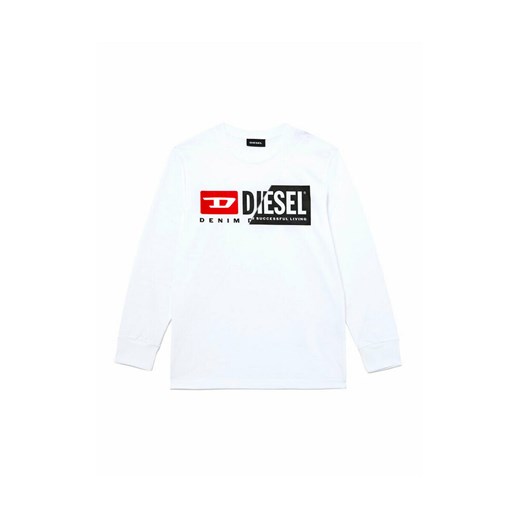 Diesel, T-shirt Biały, male, rozmiary: 14y Diesel 14y showroom.pl
