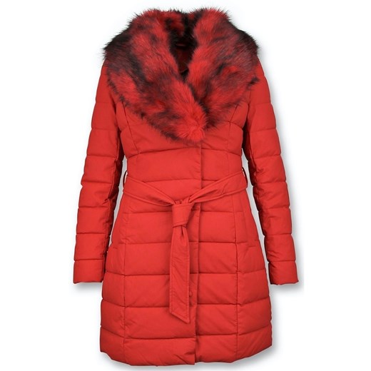 Gentile Bellini, Długa kurtka Czerwony, female, rozmiary: S,2XL,L,XL,M Gentile Bellini M promocja showroom.pl