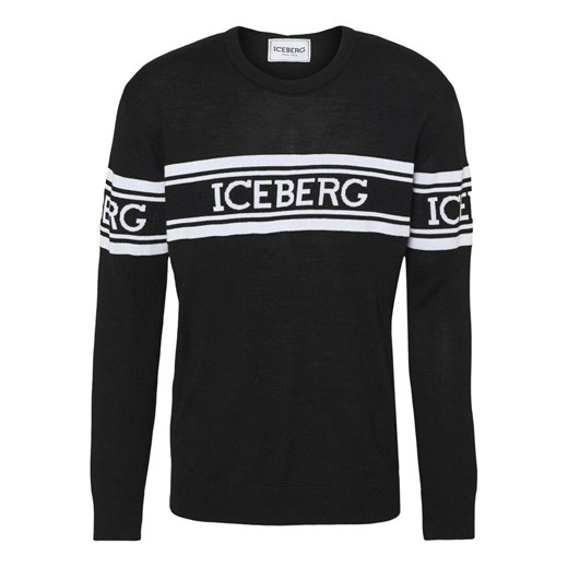 Iceberg, I1Pa005 7019 9000 sweatshirt Czarny, male, rozmiary: M,S,L,2XL,XL Iceberg 2XL showroom.pl