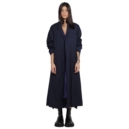 Balenciaga, Tailored Technical Coat Niebieski, female, rozmiary: 34 FR,36 FR,32 FR 36 FR promocyjna cena showroom.pl