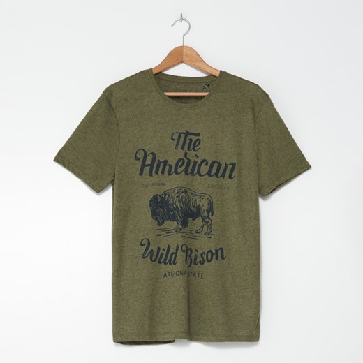 House - Koszulka z nadrukiem The American Wild Bison - Zielony House XL okazja House