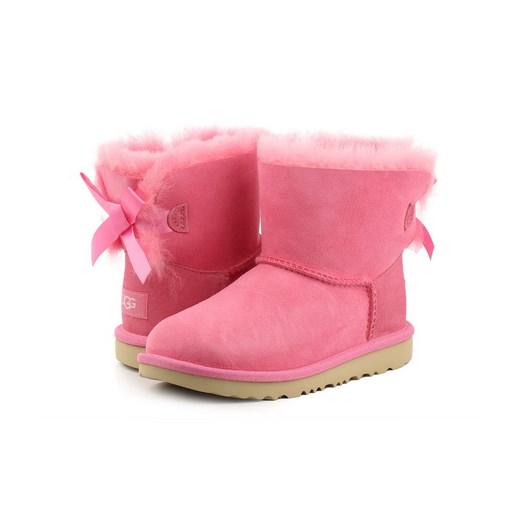 Buty zimowe dziecięce różowe UGG bez zapięcia 