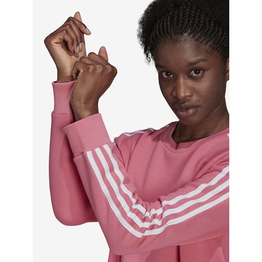Bluza damska różowa Adidas Performance bawełniana 