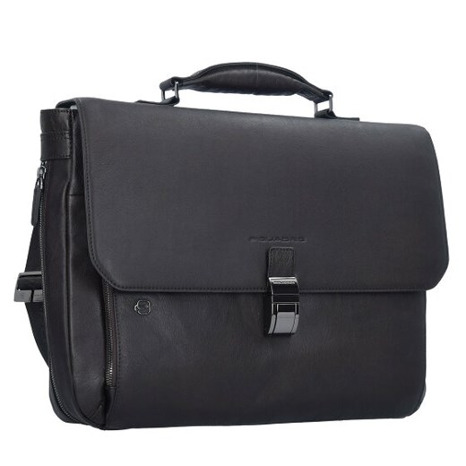 Piquadro Black Square Torba biznesowa, skórzana 40 cm z przegrodą na laptopa dunkelbraun Piquadro 41cm x 10cm x 30cm Bagaze