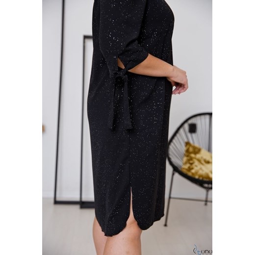 Czarna Sukienka PENARIS Plus Size 52/54 TONO