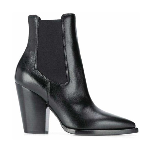 Saint Laurent, Theo Chelsea Boots IN Smooth Leather Czarny, female, rozmiary: 36 1/2 Saint Laurent 36 1/2 showroom.pl