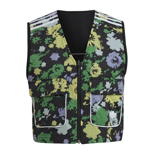 Kamizelka damska Adidas Originals zielona w kwiaty 