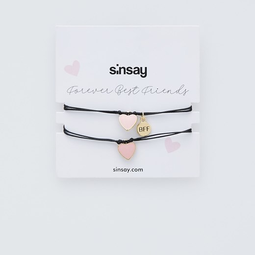 Sinsay - Bransoletki dla przyjaciółek - Złoty Sinsay Jeden rozmiar okazja Sinsay