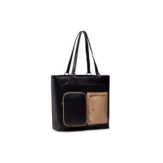 Shopper bag Jenny Fairy elegancka czarna duża 
