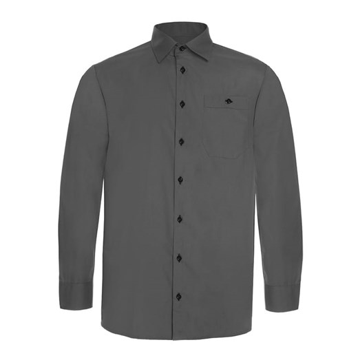 Bodara koszula grafitowa męska długi rękaw Regular ze sklepu ATELIER-ONLINE w kategorii Koszule męskie - zdjęcie 124181753