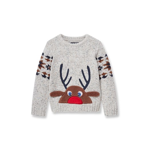 C&A Świąteczny sweter, Szary, Rozmiar: 92 104 C&A
