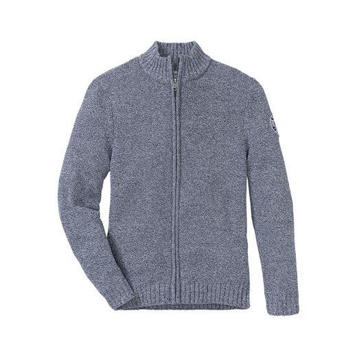 Sweter rozpinany z bawełny z recyklingu | bonprix 60/62 (XXL) bonprix