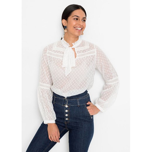 Bluzka z falbanami | bonprix 48 okazja bonprix