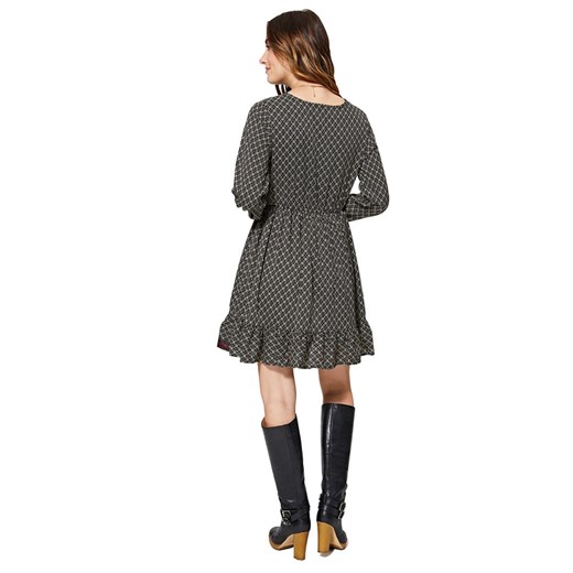 Sukienka Aller Simplement trapezowa z długimi rękawami casual na co dzień 