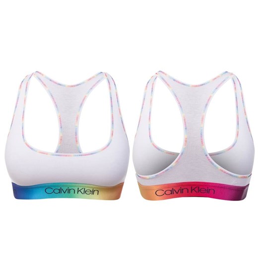 CALVIN KLEIN DAMSKI BIUSTONOSZ STANIK SPORTOWY UNLINED BRALETTE WHITE QF6538E Calvin Klein Underwear XS messimo wyprzedaż