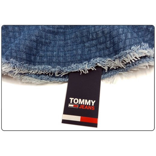 TOMMY HILFIGER DAMSKI KAPELUSZ TJW HERITAGE DENIM BUCKET HAT JEANS AW0AW10184 UNI messimo promocja