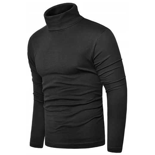 Bluza golf męski 5401a - czarny ze sklepu Risardi w kategorii Swetry męskie - zdjęcie 124432040