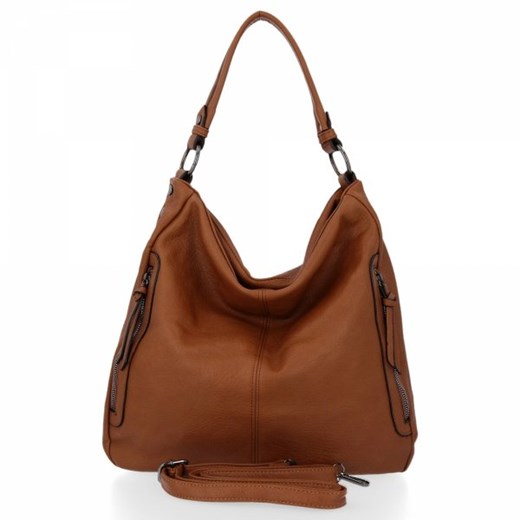 Shopper bag Grace Bags ze skóry ekologicznej duża matowa na ramię 