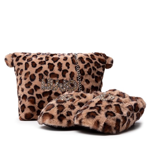 Zestaw LIU JO - Kit Slipper 3F1063 T0300 Brown Animalier 09B62 Liu Jo  eobuwie.pl
