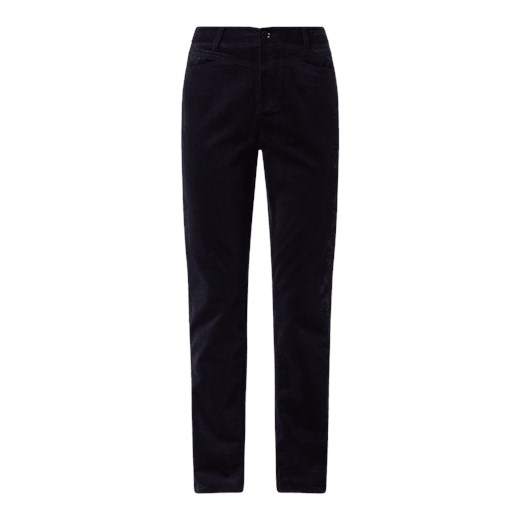 Spodnie damskie S.Oliver granatowe casual
