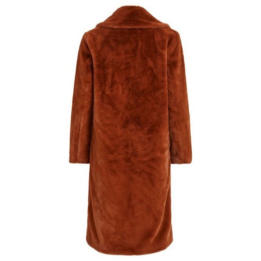Vila Clothes Płaszcz Kobieta - Koda Faux Fur Coat/1 - Brązowy 36 Italian Collection