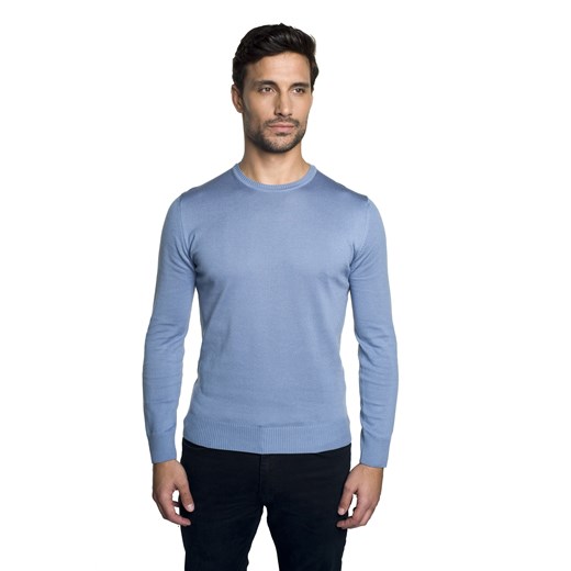 Niebieski sweter typu półgolf Recman Nagel 0002 Recman XXL wyprzedaż Eye For Fashion
