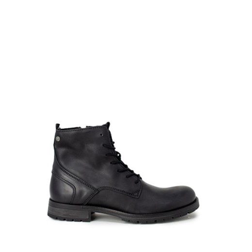 Jack Jones Mężczyzna Boots - WH7-Orca_Leather_Anthracite_19_STS_153 - Czarny Jack Jones 45 Italian Collection