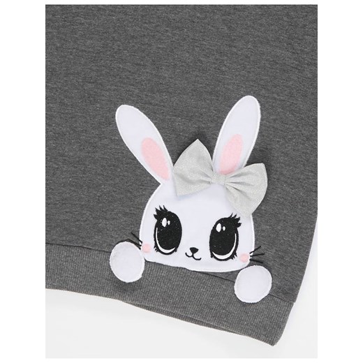 Bluza "Cute Bunny" w kolorze szarym Deno Kids 128 Limango Polska okazja