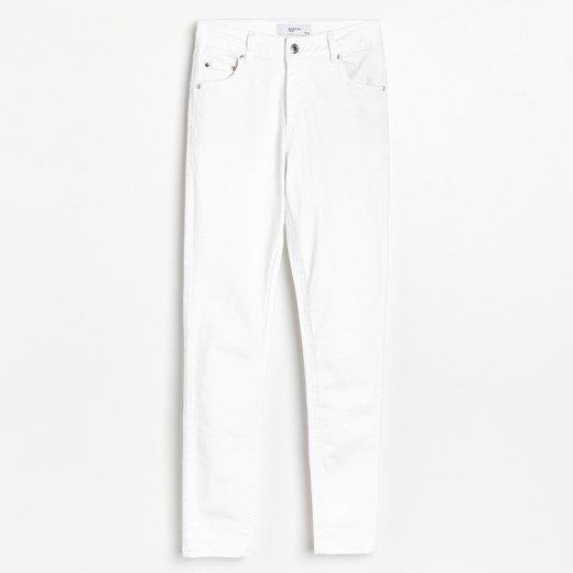 Reserved - Jeansy slim - Biały Reserved 40 wyprzedaż Reserved