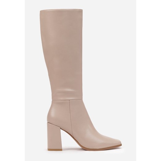 Beżowe Kozaki Nellyana 39 born2be.pl