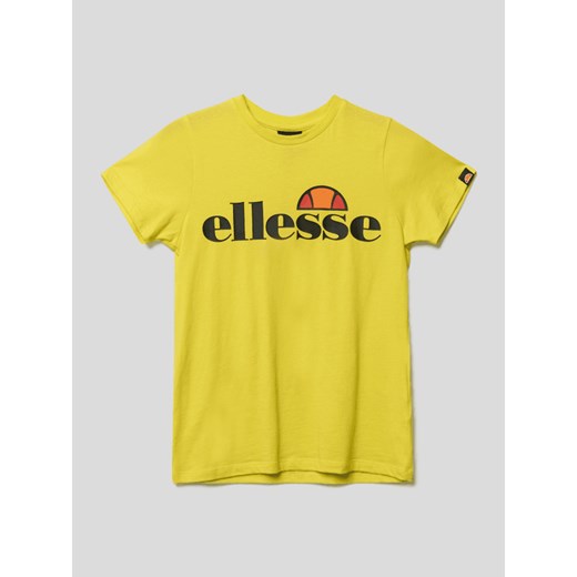 T-shirt z bawełny z nadrukiem z logo Ellesse 152 Peek&Cloppenburg 