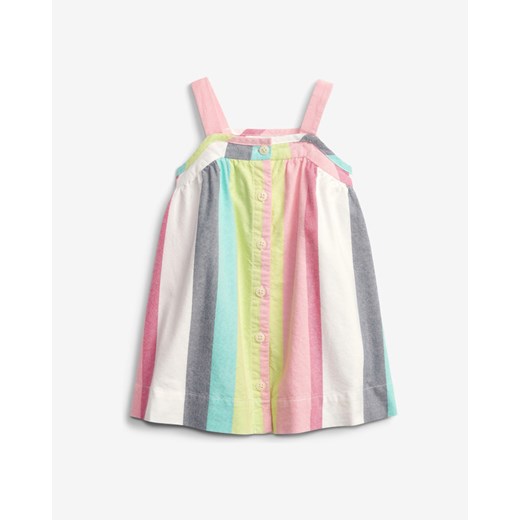 GAP Baby Stripe Button Sukienka dziecięca Wielokolorowy Gap 0-3 miesięcy BIBLOO okazyjna cena