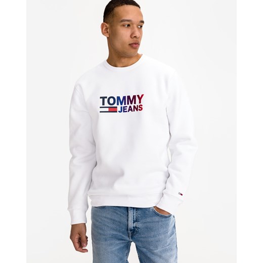 Tommy Jeans Ombre Logo Bluza Biały Tommy Jeans XXL okazja BIBLOO
