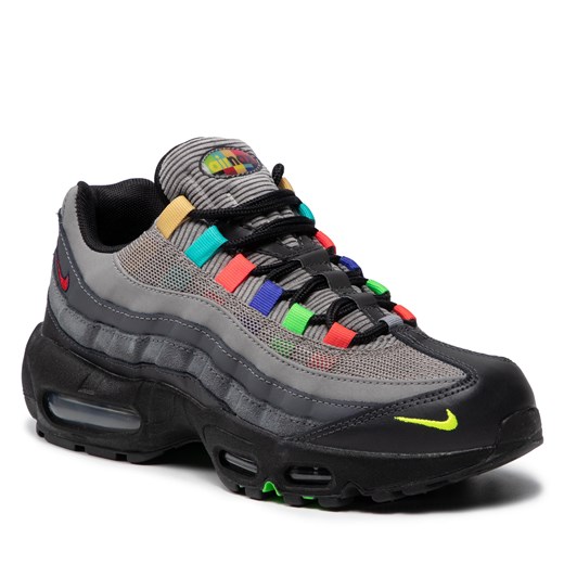 Buty NIKE - Air Max 95 Se  Light Charcoal/University Red Nike 41 eobuwie.pl