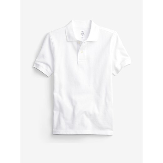 GAP Uni Polo Koszulka dziecięca Biały Gap XS okazyjna cena BIBLOO