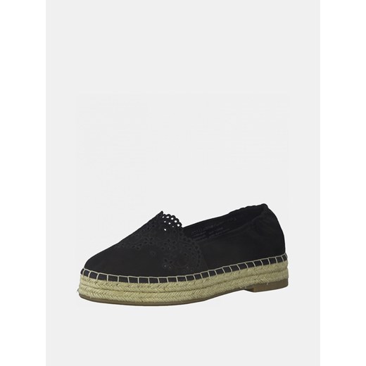 Tamaris Espadryle Czarny Tamaris 36 promocyjna cena BIBLOO