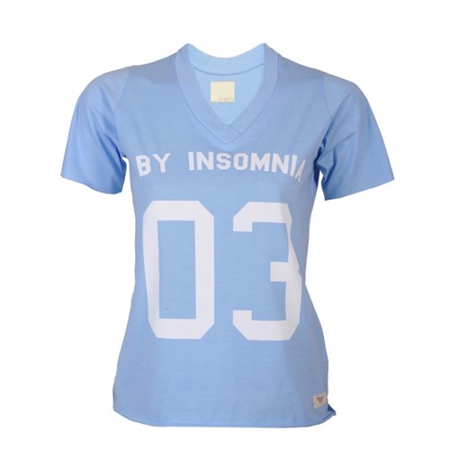 Winona T-shirt Print błękitny M